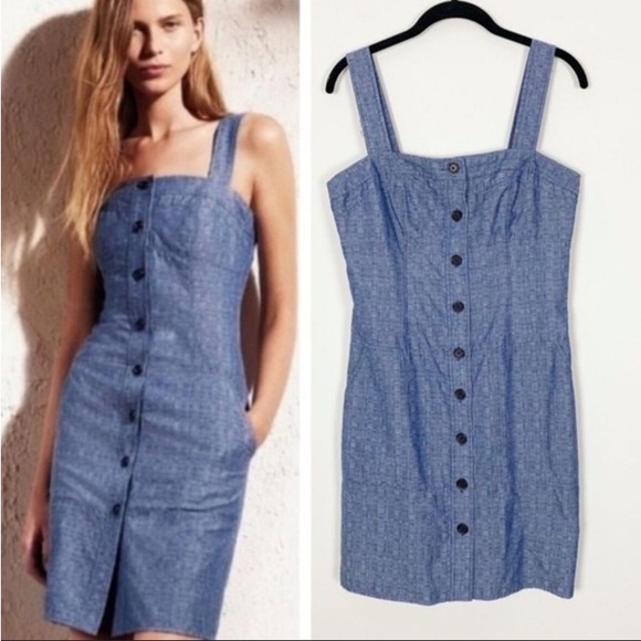 DEREK LAM Design Nation Chambray Jumper
Dress Organic Cotton Button Front 10 - Picture 9 of 9